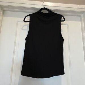 Reitmans Black Sleeveless Mock Neck Tank